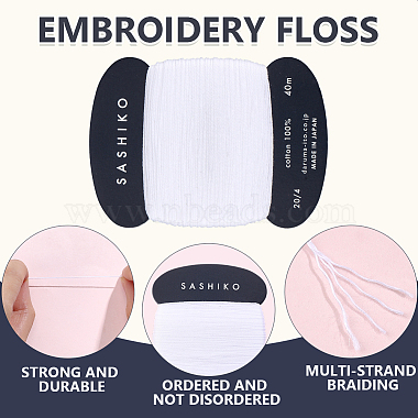 3Pcs Cotton Embroidery Threads(OCOR-CY0004-58B)-5