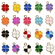 90Pcs 18 Colors Alloy Enamel Pendants(ENAM-CJ0003-33)-1