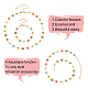 anattasoul 2шт. 2 браслет-цепочка и колье с эмалью и цветком ромашки(SJEW-AN0001-14)-3