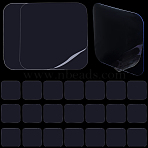 40Pcs Square Transparent Silicone Double-sided Tape, Non-Marking Removable Gel Tape, Clear, 57x57x0.8mm(DIY-SC0031-07)