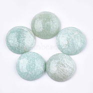 Natural Amazonite Cabochons, Half Round/Dome, 22x6.5mm(G-T113-01B)