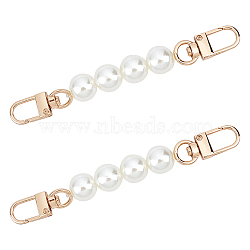 WADORN 2Pcs ABS Bag Extender Chains, with Alloy Clasps, for Bag Straps Replacement Accessories, Mixed Color, 12cm, 2pcs/set(FIND-WR0002-68)