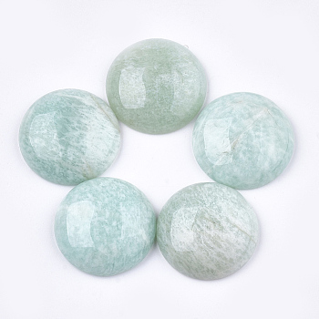 Natural Amazonite Cabochons, Half Round/Dome, 22x6.5mm