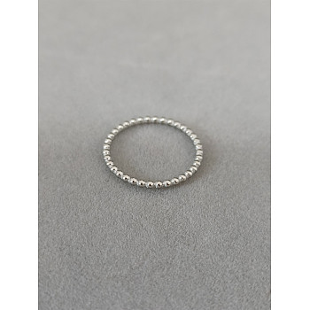 304 Stainless Steel Finger Rings for Couple, Stainless Steel Color, US Size 7(17.3mm)