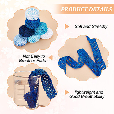 14M 7 Style Blue Series Elastic Crochet Headband Ribbon(OCOR-BC0005-36)-4