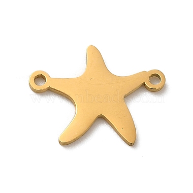 Real 18K Gold Plated Starfish 304 Stainless Steel Links