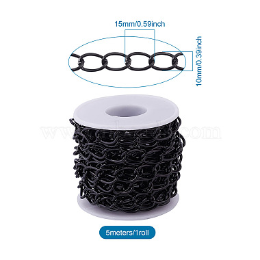 Decorative Chain Aluminium Twisted Chains Curb Chains(CHA-YS0001-06)-3
