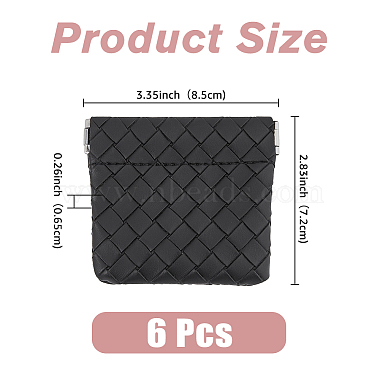 Rectangle Imitation Leather Multipurpose Shrapnel Makeup Bags(ABAG-WH0039-20A-02)-2