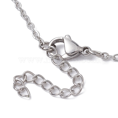 Stainless Steel Macrame Pouch Empty Stone Holder for Pendant Necklace Making(NJEW-JN04532-02)-4