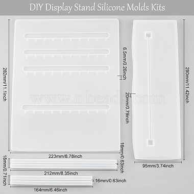 Kits de moldes de silicona para expositores de bricolaje(DIY-FG0001-63)-2