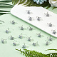 20Pcs Bowknot Brass Micro Pave Clear Cubic Zirconia Earring Hooks(ZIRC-GO0001-02)-4
