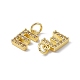 Real 18K Gold Plated Brass Micro Pave Clear Cubic Zirconia Charms(KK-E068-VB452-E)-3
