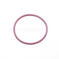 3MM Steel Wire Spring Stretch Bracelet for Women, Orchid, 7-1/8 inch(18cm)(BJEW-WH0011-13B)
