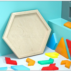 DIY Hexagon Tray Display Decoration Silicone Molds, Resin Casting Molds, for UV Resin & Epoxy Resin Craft Making, White, 150x170x10.5mm, Inner Diameter: 140x159mm(X-DIY-G067-05C)