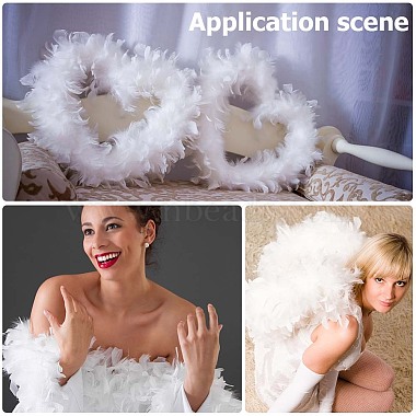Turkey Feathers Fluff Boa for Dancing(FIND-WH0126-125B)-7