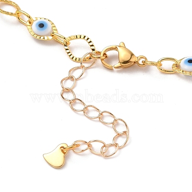 Brass Horse Eye Link Chain Necklaces(NJEW-JN03161-01)-3