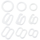Gorgecraft 270 шт. 9 пластиковые регулируемые пряжки для ремней нижнего белья(AJEW-GF0005-72)-1