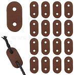 50Pcs Oval PU Leather Slider Buckle, Adjustable Webbing Strap Release Buckles, for Backpack Strap Accessories, Saddle Brown, 36x18x3.5mm, Hole: 4.5mm(FIND-HS0001-84)