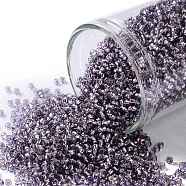 TOHO Round Seed Beads, Japanese Seed Beads, (39) Silver Lined Tanzanite, 15/0, 1.5mm, Hole: 0.7mm, about 135000pcs/pound(SEED-TR15-0039)