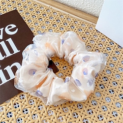 Cloth Hair Ties, PeachPuff, 100mm(PW-WG93212-14)