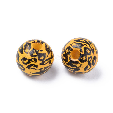 Painted Natural Wood Beads(X-WOOD-S057-024)-3