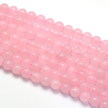 Natural Rose Quartz Round Beads Strands(X-G-O047-04-4mm)-2