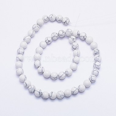 Chapelets de perles en howlite synthétique(X-G-F425-37-8mm)-2