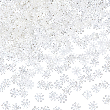 White Snowflake Plastic Cabochons