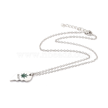 Ожерелья с подвесками из сплава Best Buds(NJEW-K124-03A-P)-5