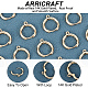 arricraft 10 paires de boucles d'oreilles créoles en laiton(FIND-AR0002-22)-4