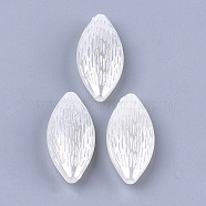 Acrylic Imitation Pearl Beads, Horse Eye, White, 27x12x7mm, Hole: 1.6mm, about 500pcs/500g(OACR-T006-191)