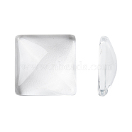 Transparent Clear Glass Square Cabochons, 15x5mm(GGLA-A001-15mm)
