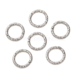 304 Stainless Steel Open Jump Rings, Stainless Steel Color, 7x1mm, Inner Diameter: 5mm(SA-CBA8C38-08P)