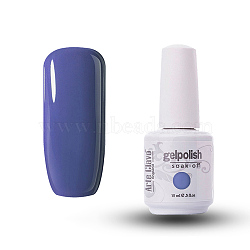 15ml Special Nail Gel, for Nail Art Stamping Print, Varnish Manicure Starter Kit, Slate Blue, Bottle: 34x80mm(MRMJ-P006-D033)