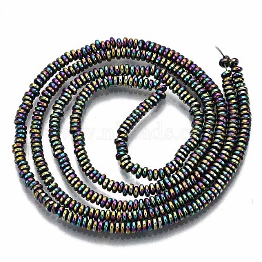 Rainbow Electroplate Non-magnetic Synthetic Hematite Beads Strands(X-G-T114-58-M)-2