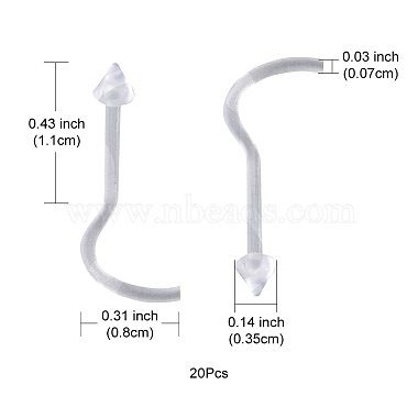 Acrylic L-Shaped Nose Ring(AJEW-YW0001-06D)-4