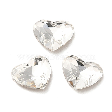 Heart Glass Rhinestone Cabochons