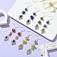 4 Pairs 4 Style Natural Mixed Gemstone Dangle Earrings(EJEW-TA00371)-2