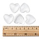Transparent Glass Heart Cabochons(GGLA-R021-25mm)-5