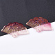 Transparent Spray Painted Glass Pendants(X-GLAA-R212-01-A04)-3