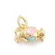 Rack Plating Brass Enamel Charms(KK-G512-19D-G)-1