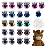 22 Bags 11 Colors Resin Safety Craft Eyes for Doll Making, Mixed Color, 20x23mm, 2 bags/color(DIY-PH0031-81)