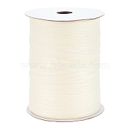 Flat Raffia Paper Ribbon, for Gift Wrapping, Party Decorations, Old Lace, 6~6.5mm, about 328.08 Yards(300m)/Roll(OCOR-BC0006-20A)