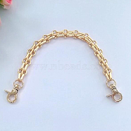 Iron Chain Bag Handles, with Lobster Clasps, with Swivel Clasps, for Bag Straps Replacement Accessories, Light Gold, 245~265x6.93~12.09mm(FIND-WH0048-07A)