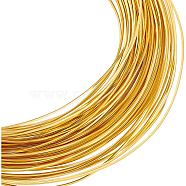 Brass Wire, Square Wire, Golden, 26 Gauge, 0.4x0.4mm, about 49.21 Feet(15m)/pc(FIND-WH0116-23B-02)