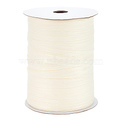 Flat Raffia Paper Ribbon, for Gift Wrapping, Party Decorations, Old Lace, 6~6.5mm, about 328.08 Yards(300m)/Roll(OCOR-BC0006-20A)