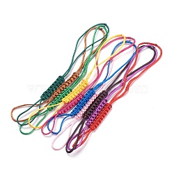 Polyester Nylon Mobile Phone Making Cord Loops, Mixed Color, 165~170x7.5x3mm(MOBA-F002-01)