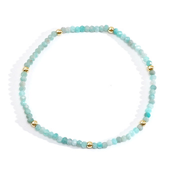 Bohemian Style Natural Green Aventurine Beaded Stretch Bracelets for Women, Stackable Bracelets