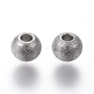 Stainless Steel Color Round Stainless Steel Beads