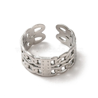 Non-Tarnish 201 Stainless Steel Finger Rings(RJEW-H223-02P-09)-3